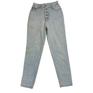 Bongo jeans Women's 25 US 2 light wash high waist vintage straight tapered leg